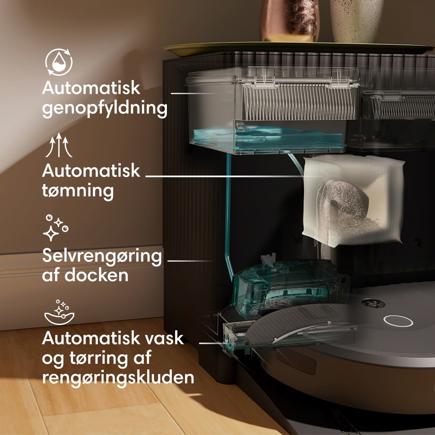Roomba Combo® 10 Max robotti + AutoWash™ -telakka