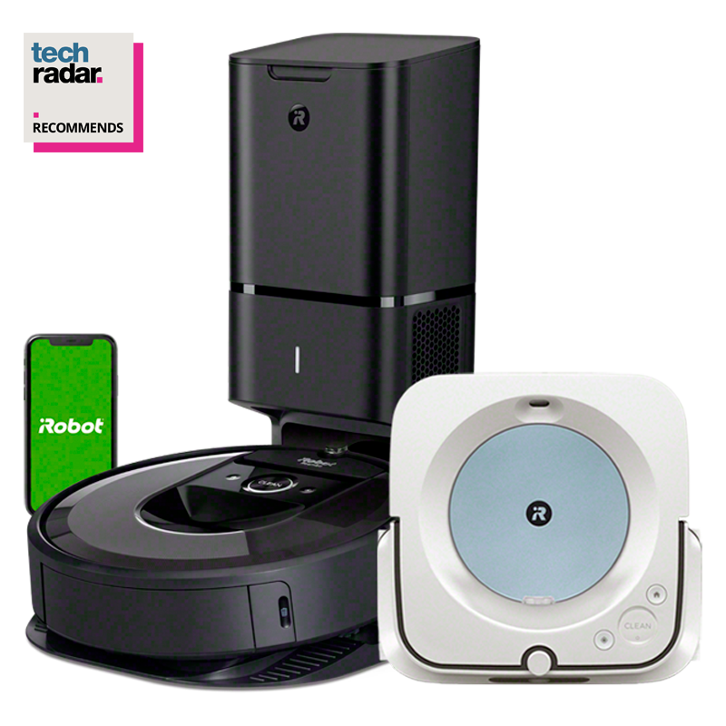 iRobot® Roomba® i7+ & Braava jet® m6 valkoinen/sininen nippu