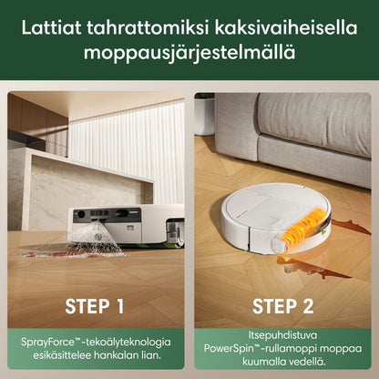 Roomba® Plus 675 Combo + AutoWash™-telakka