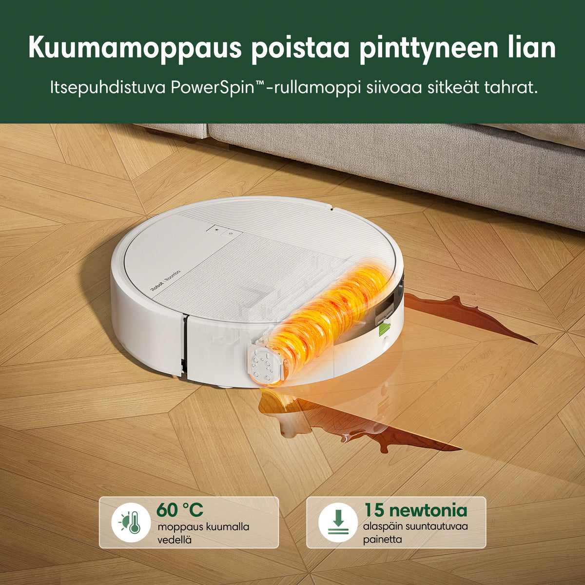 Roomba® Plus 675 Combo + AutoWash™-telakka