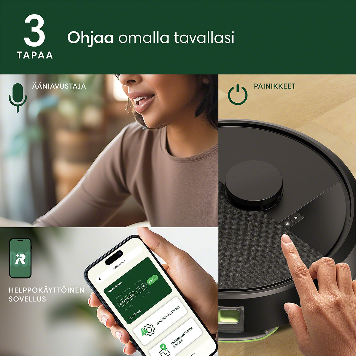 Roomba® 105 Combo -robotti + AutoEmpty™-telakka