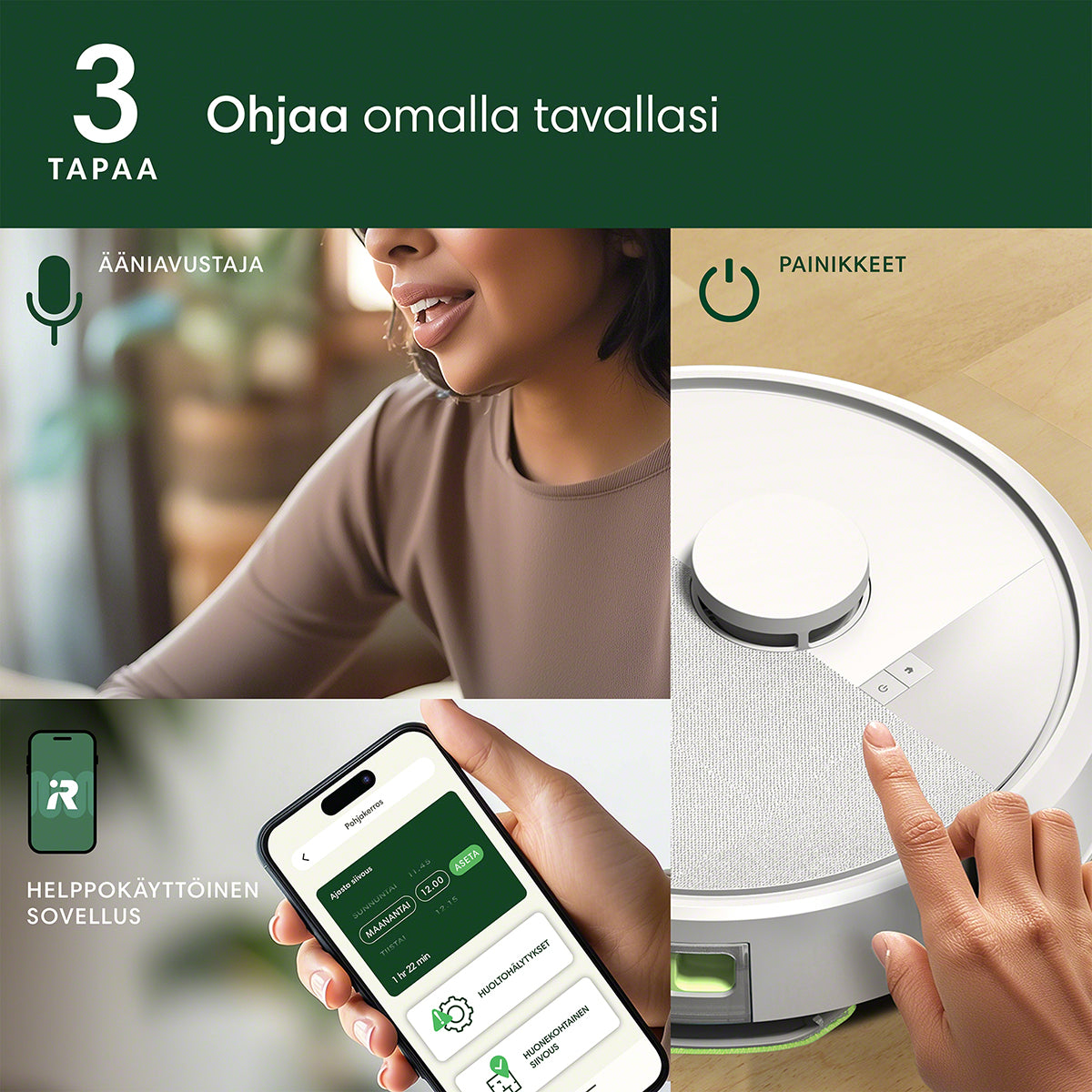 Roomba® 105 Combo -robotti + AutoEmpty™-telakka