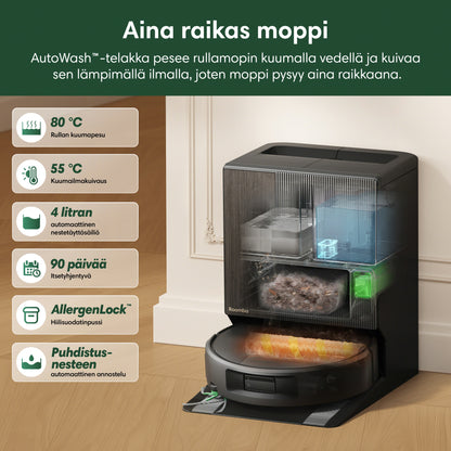 Roomba® Max 876 Combo -robotti + AutoWash™-telakka