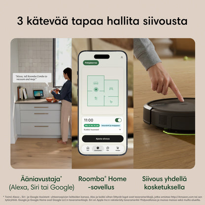 Roomba® Plus 515 Combo -robotti + AutoWash™-telakka