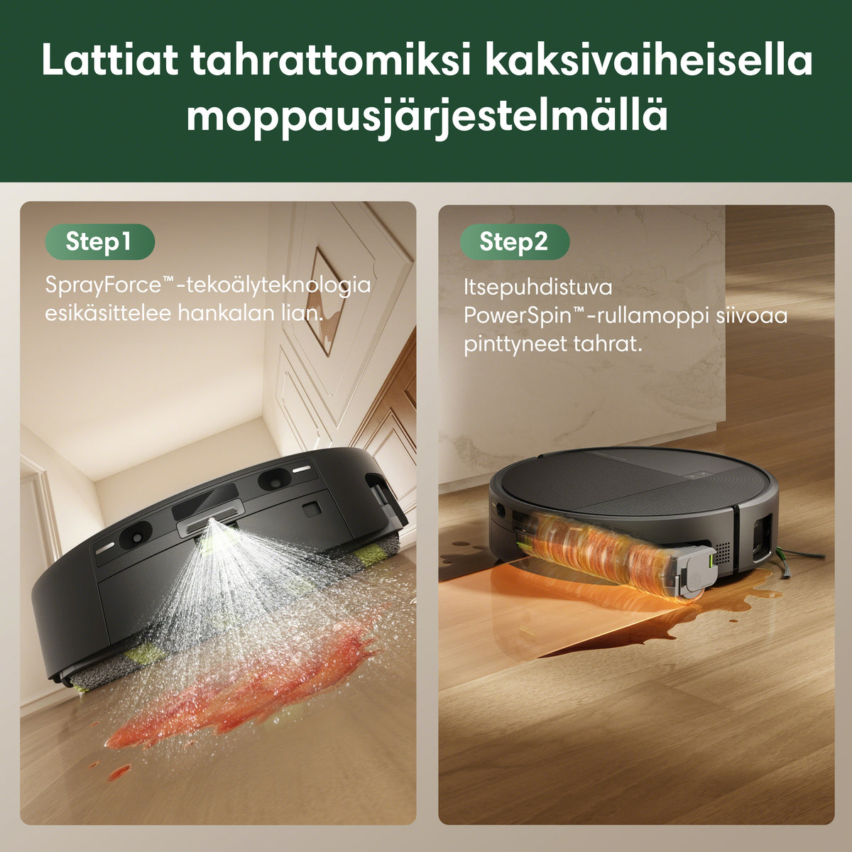 Roomba® Plus 615 Combo + Wash Only -telakka